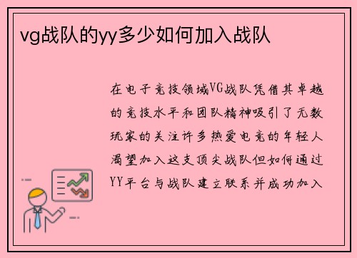 vg战队的yy多少如何加入战队